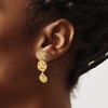 Lex & Lu 14k Yellow Gold D/C Starfish, Shell and Sand Dollar Dangle Earrings - 3 - Lex & Lu