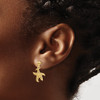 Lex & Lu 14k Yellow Gold Starfish Post Dangle Earrings - 3 - Lex & Lu