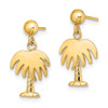 Lex & Lu 14k Yellow Gold Charleston Palm Tree Dangle Earrings - 2 - Lex & Lu