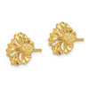 Lex & Lu 14k Yellow Gold 2D Hibiscus Flower Post Earrings - 2 - Lex & Lu