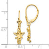 Lex & Lu 14k Yellow Gold Angel Leverback Earrings LALTF1773 - 4 - Lex & Lu