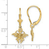 Lex & Lu 14k Yellow Gold Mini Butterfly Leverback Earrings - 4 - Lex & Lu