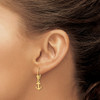 Lex & Lu 14k Yellow Gold Conch Shell Leverback Earrings - 3 - Lex & Lu