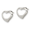 Lex & Lu Sterling Silver Heart Post Earrings LAL24121 - 2 - Lex & Lu