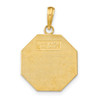 Lex & Lu 14k Yellow Gold I'll Never Stop Loving You On Octagon Charm XAC496 - 4 - Lex & Lu