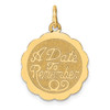 Lex & Lu 14k Yellow Gold A Date to Remember Charm LALXAC565 - Lex & Lu