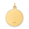 Lex & Lu 14k Yellow Gold Solid Polished/Satin Small St. Florian Medal Pendant - 4 - Lex & Lu