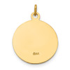 Lex & Lu 14k Yellow Gold Solid Small Round St. Gerard Medal Pendant - 4 - Lex & Lu