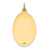 Lex & Lu 14k Yellow Gold Solid Polished/Satin Oval St. Anthony Medal Pendant - 4 - Lex & Lu