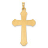 Lex & Lu 14k Two-tone Gold Hollow Polished Cross w/Center Cross Charm - 3 - Lex & Lu