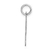 Lex & Lu 14k White Gold Medium Fancy Script Initial H Charm - 2 - Lex & Lu