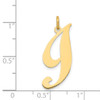 Lex & Lu 14k Yellow Gold Large Fancy Script Initial I Charm - 4 - Lex & Lu