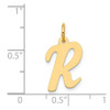 Lex & Lu 14k Yellow Gold Medium Script Initial R Charm - 4 - Lex & Lu