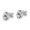 Lex & Lu 14k White Gold 1/5ctw VS/SI, D E F, Lab Grown Diamond 4-Prg Earrings LAL243 - 3 - Lex & Lu