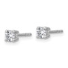 Lex & Lu 14k White Gold 1/3ctw VS/SI, D E F, Lab Grown Diamond 4-Prg Earrings LAL259 - 2 - Lex & Lu