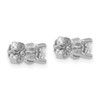 Lex & Lu 14k White Gold 2/3ctw SI1/SI2, G H I, Lab Grown Diamond 4-Prg Earrings LAL278 - 3 - Lex & Lu