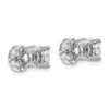 Lex & Lu 14k White Gold 1 1/2ctw SI1/SI2, G H I, Lab Grown Dia. 4-Prg Earrings LAL303 - 3 - Lex & Lu