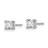 Lex & Lu 14k White Gold 2/3ctw VS/SI, D E F, Lab Grown Dia. Screwback Earrings - 2 - Lex & Lu