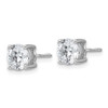 Lex & Lu 14k White Gold 2ctw SI1/SI2, G H I, Lab Grown Dia. Screwback Earrings - 2 - Lex & Lu