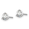 Lex & Lu 14k White Gold 3/4ctw Cert. VS/SI, D E F, Lab Grown Dia. Earrings LAL419 - 2 - Lex & Lu