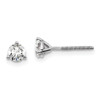 Lex & Lu 14k White Gold 1/2ctw VS/SI, D E F, Lab Grown Dia. 3 Prg Earrings LAL479 - Lex & Lu