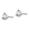 Lex & Lu 14k White Gold 1ctw Cert. VS/SI, D E F, Lab Grown Dia. 3 Prg Earrings LAL499 - 2 - Lex & Lu