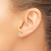 Lex & Lu 14k White Gold True Origin Lab Grown Dia. 1/5ctw VS/SI, D E F, Earrings LAL514 - 3 - Lex & Lu