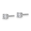 Lex & Lu 14k White Gold True Origin Lab Grown Dia 1/4ctw VS/SI, D E F, Earrings LAL516 - 2 - Lex & Lu