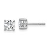 Lex & Lu 14k White Gold True Origin Lab Grown Dia. 1ctw VS/SI, D E F, Earrings LAL526 - Lex & Lu