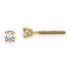 Lex & Lu 14k Yellow Gold True Origin Lab Grown Dia 1/5ctw VS/SI, D E F, Earrings LAL527 - Lex & Lu