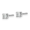 Lex & Lu 14k White Gold True Origin Lab Grown Dia 1/5ctw VS/SI, D E F, Earrings LAL528 - 2 - Lex & Lu