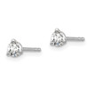 Lex & Lu 14k White Gold True Origin Lab Grown Dia. 1/4ctw VS/SI, D E F, Earrings LAL544 - 2 - Lex & Lu