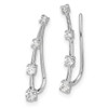 Lex & Lu 14k White Gold Lab Grown Diamond SI1/SI2, G H I, Earrings LAL575 - 2 - Lex & Lu