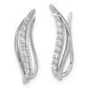 Lex & Lu 14k White Gold Lab Grown Diamond SI1/SI2, G H I, Earrings LAL577 - 2 - Lex & Lu