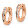 Lex & Lu 14K Rose Gold Polished Lab Grown Dia. SI1/SI2, G H I, Hoop Earrings LAL642 - 2 - Lex & Lu