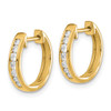 Lex & Lu 14k Yellow Gold Lab Grown Diamond SI1/SI2, G H I, Hinged Hoop Earrings LAL647 - 2 - Lex & Lu