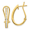 Lex & Lu 14k Yellow Gold Gold Lab Grown Diamond SI1/SI2, G H I, Hoop Earrings LAL693 - Lex & Lu