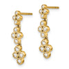 Lex & Lu 14k Yellow Gold True Origin Lab Grown Dia VS/SI, D E F, Dangle Earrings LAL753 - 2 - Lex & Lu