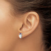 Lex & Lu 14k White Gold Created Opal & Amethyst Earrings - 3 - Lex & Lu