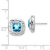 Lex & Lu Sterling Silver Blue Topaz Earrings - 4 - Lex & Lu