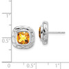 Lex & Lu Sterling Silver Citrine Earrings - 4 - Lex & Lu