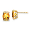 Lex & Lu 14k Yellow Gold Citrine Earrings LAL889 - Lex & Lu