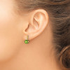 Lex & Lu 10k Yellow Gold Peridot and Diamond Earrings LAL925 - 3 - Lex & Lu