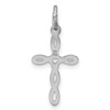 Lex & Lu Sterling Silver Laser Designed Cross Charm LAL24303 - 3 - Lex & Lu