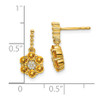 Lex & Lu 14k Yellow Gold Citrine and Diamond Earrings LAL1184 - 3 - Lex & Lu