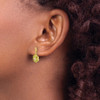 Lex & Lu 14k Yellow Gold Peridot and Diamond Earrings LAL1190 - 3 - Lex & Lu