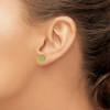 Lex & Lu 14k White Gold Peridot Earrings LAL1219 - 3 - Lex & Lu