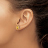 Lex & Lu 10k Yellow Gold Oval Citrine Earrings - 3 - Lex & Lu