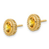 Lex & Lu 14k Yellow Gold Oval Citrine Earrings - 2 - Lex & Lu