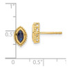 Lex & Lu 14k Yellow Gold Sapphire Earrings LAL1311 - 4 - Lex & Lu